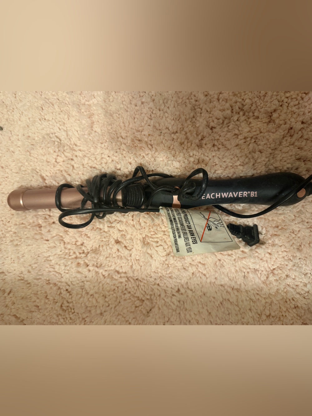 Beachwaver B1 Rose Gold Curling Wand for Women